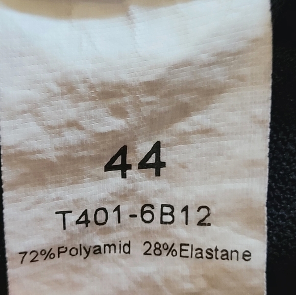 Size 14 Swimsuit 2 Piece Red Baby Blue and Navy Blue Padded Ruffled Waist - Picture 6 of 6